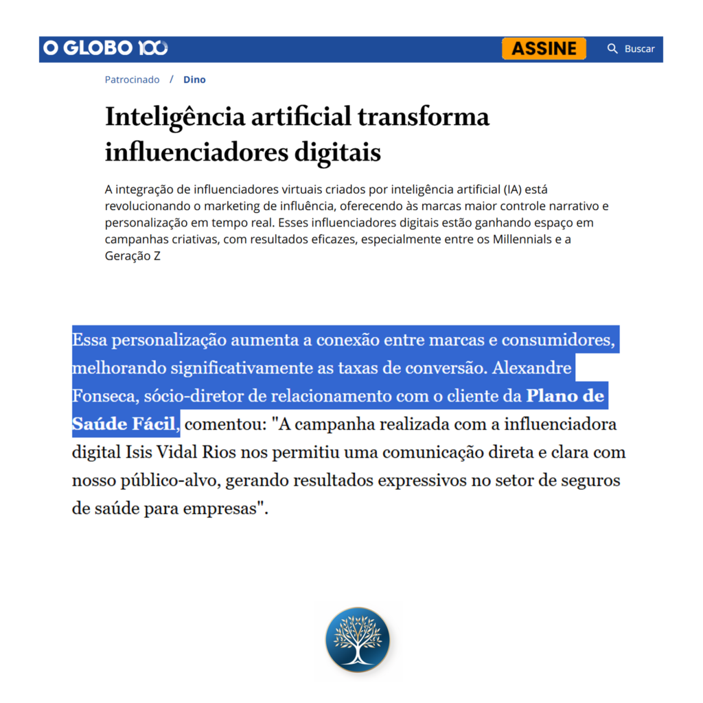 Matéria Site Globo - Plano de Saúde Fácil - Inovação